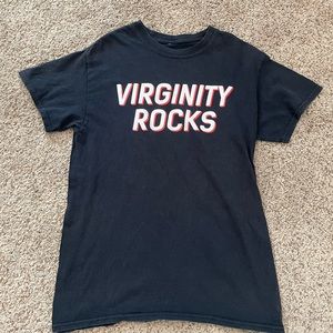 Virginity rocks shirt, black